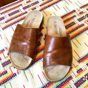 Classic leather slides by Josef Seibel